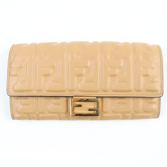 FENDI 8M0251 Baguette Continental Nappa Leather